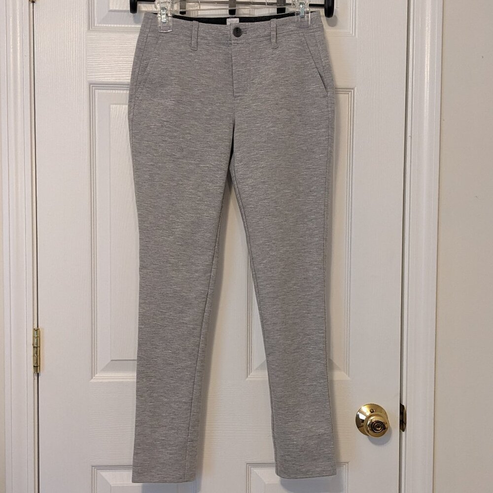 GAP Double-Knit Girlfriend Heather Gray Long Pants